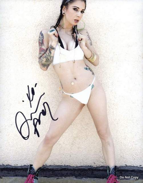 Joanna Angel Autographed Adult Model RP 8X10 Signed P